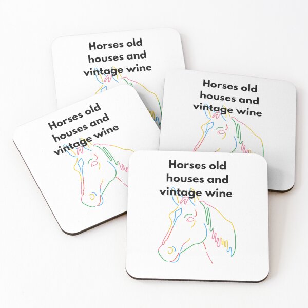 Item preview, Horses old houses and vintage wine  pride. designed and sold by Demetria3.