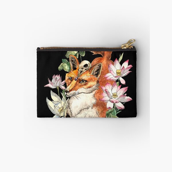 Item preview, Fox Watercolor Art - Lotos Painting - Fox Illustration designed and sold by ArtProvocation.