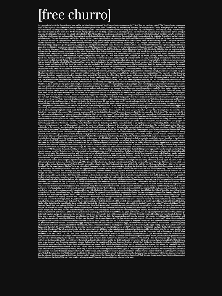 Free Churro Monologue Full Script Bojack Horseman Essential T Shirt Free Churro Monologue Full Script Bojack Horseman Essential T Shirt