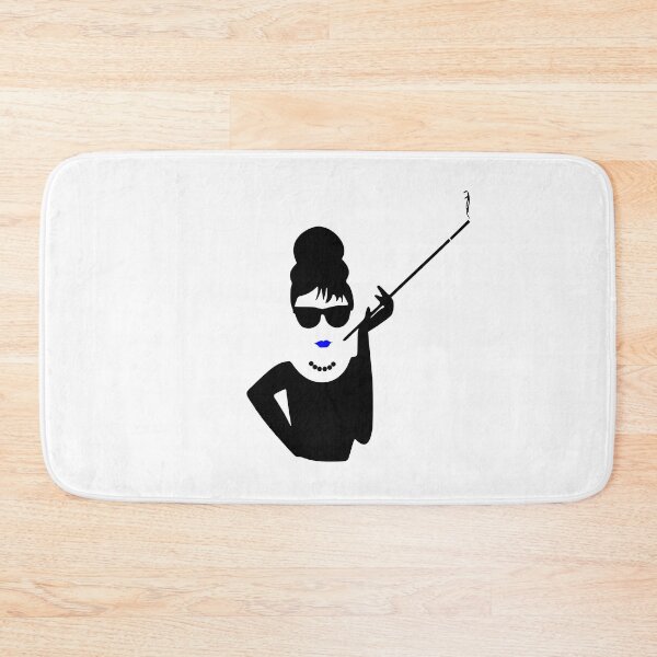 Item preview, Audrey Hepburn Smoking / Smoking Lady with Blue Lipstick designed and sold by NameThatShirt.