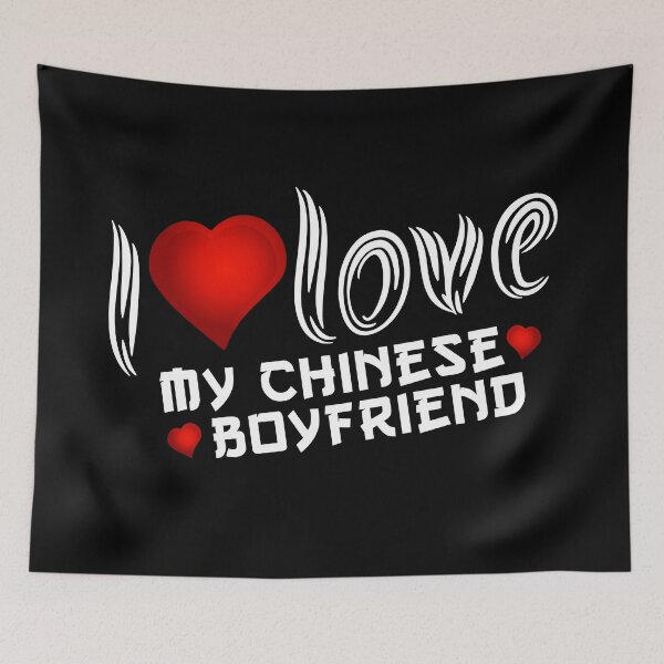 Item preview, I Love My Chinese Boyfriend Bf Essential Tee Design designed and sold by knapst.