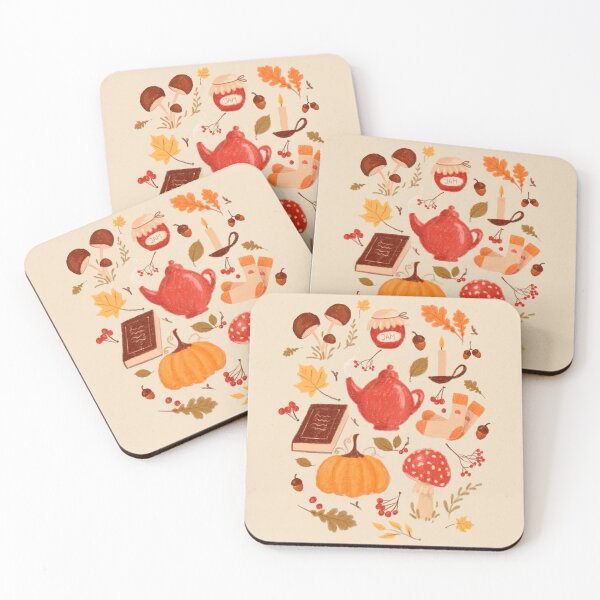 Item preview, Cozy autumn essentials illustration  designed and sold by AKart19.