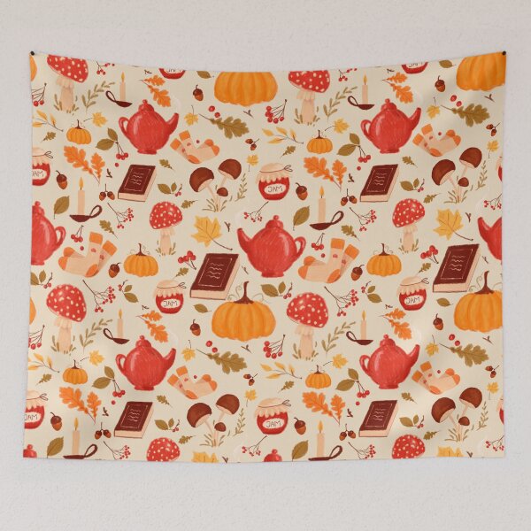 Item preview, Cozy autumn essentials illustration  designed and sold by AKart19.