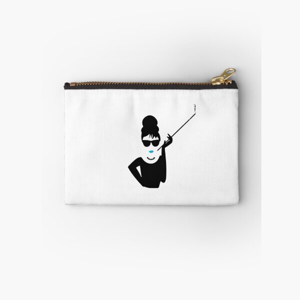 Item preview, Audrey Hepburn Smoking / Smoking Lady with Light Blue Lipstick designed and sold by NameThatShirt.