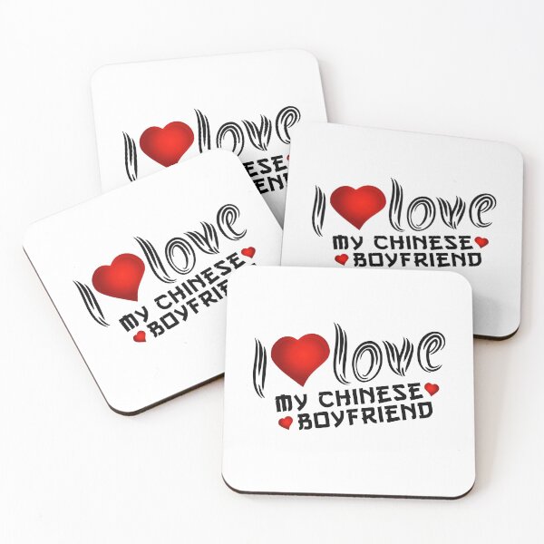Item preview, I Love My Chinese Boyfriend Bf Essential Tee Black Design designed and sold by knapst.