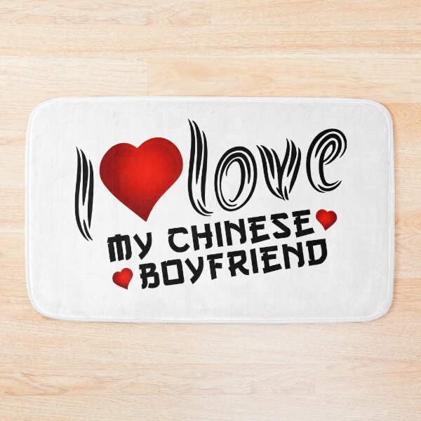 Item preview, I Love My Chinese Boyfriend Bf Essential Tee Black Design designed and sold by knapst.