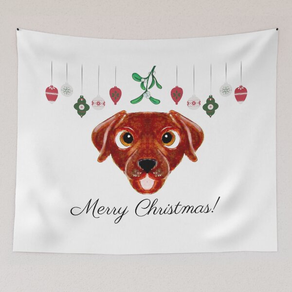 Item preview, Chocolate Lab Christmas designed and sold by PaintedbyCarol.