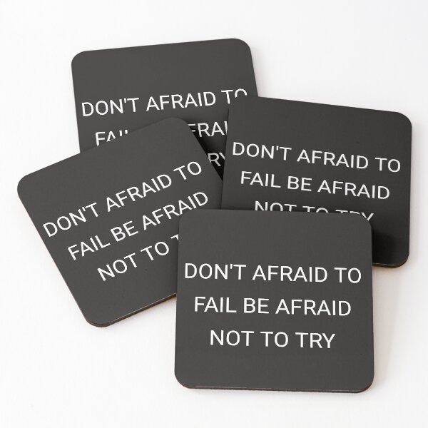 Item preview, Don't be afraid to fail be afraid not to try designed and sold by Itaxi.