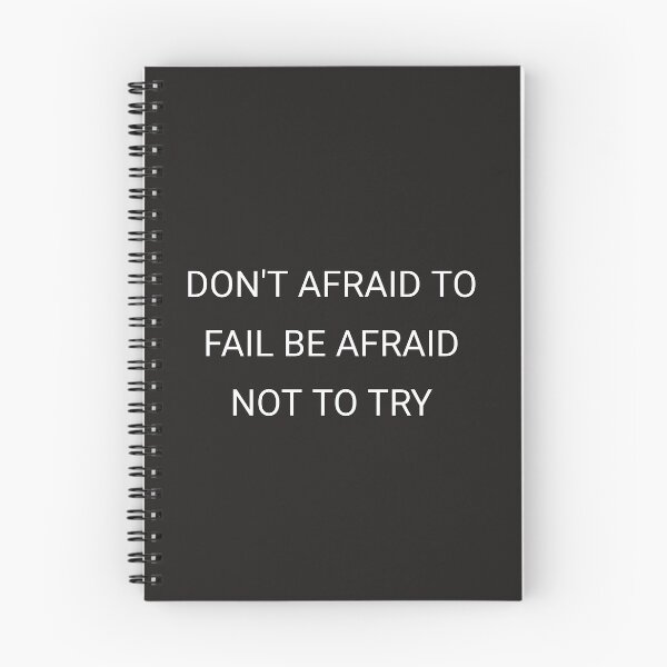Item preview, Don't be afraid to fail be afraid not to try designed and sold by Itaxi.