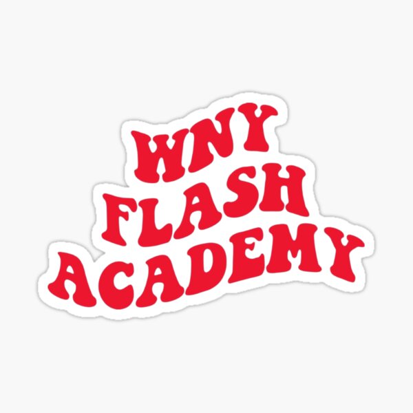 WNY Flash Wavy Font Sticker