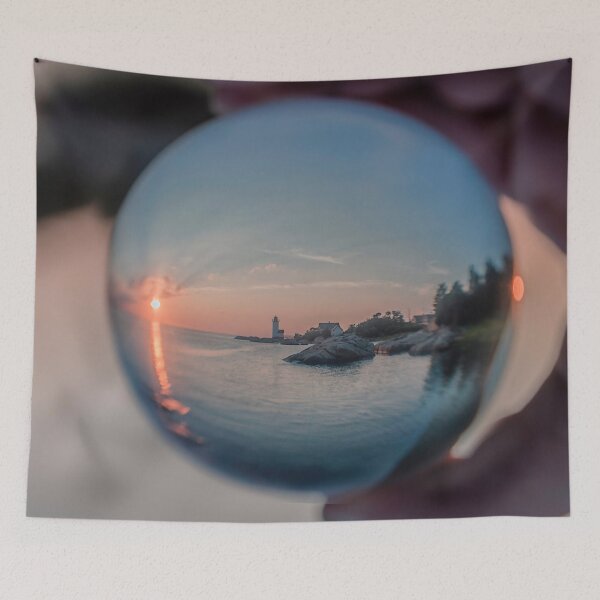 Item preview, Annisquam sunset though a Crystal Ball designed and sold by Roger Porter Photography.