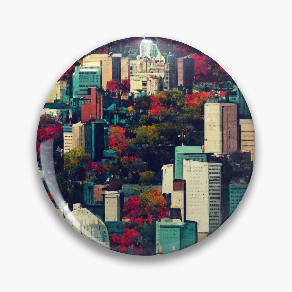 Item preview, Montreal cityscape in the fall designed and sold by Etiennelaurent.