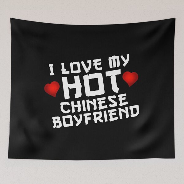 Item preview, I Love My Hot Chinese Boyfriend Bf Essential Tee Design designed and sold by knapst.