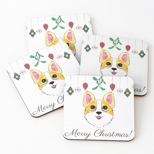 Item preview, Corgi Christmas designed and sold by PaintedbyCarol.