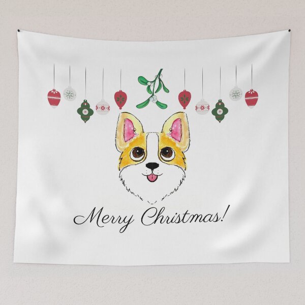 Item preview, Corgi Christmas designed and sold by PaintedbyCarol.