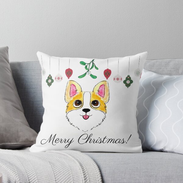 Artikelvorschau, Corgi Weihnachten entworfen und verkauft von PaintedbyCarol.