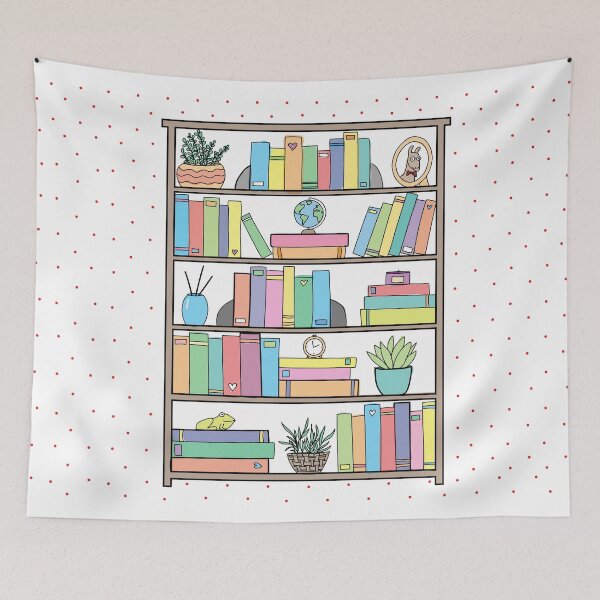 Item preview, Colorful Quaint Bookshelf designed and sold by kjeppson.