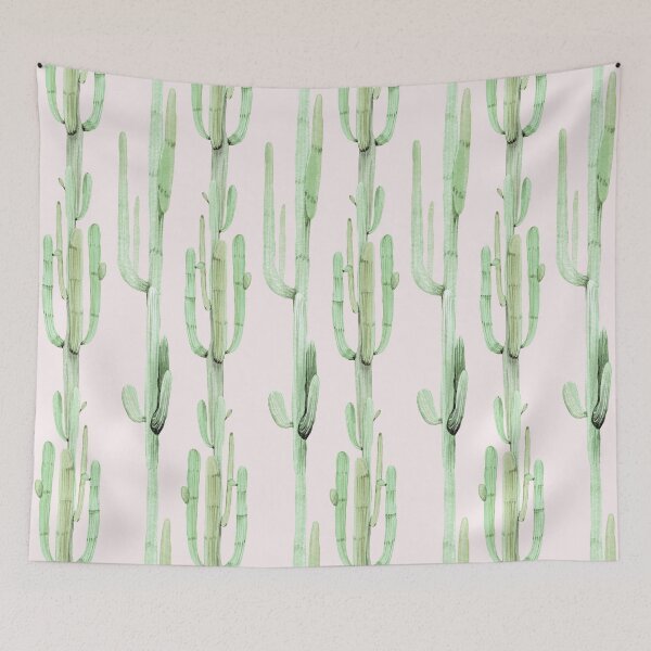 Item preview, Elegant Cactus Pink and Green Desert Cacti Southwest Pattern designed and sold by DesertDecor.
