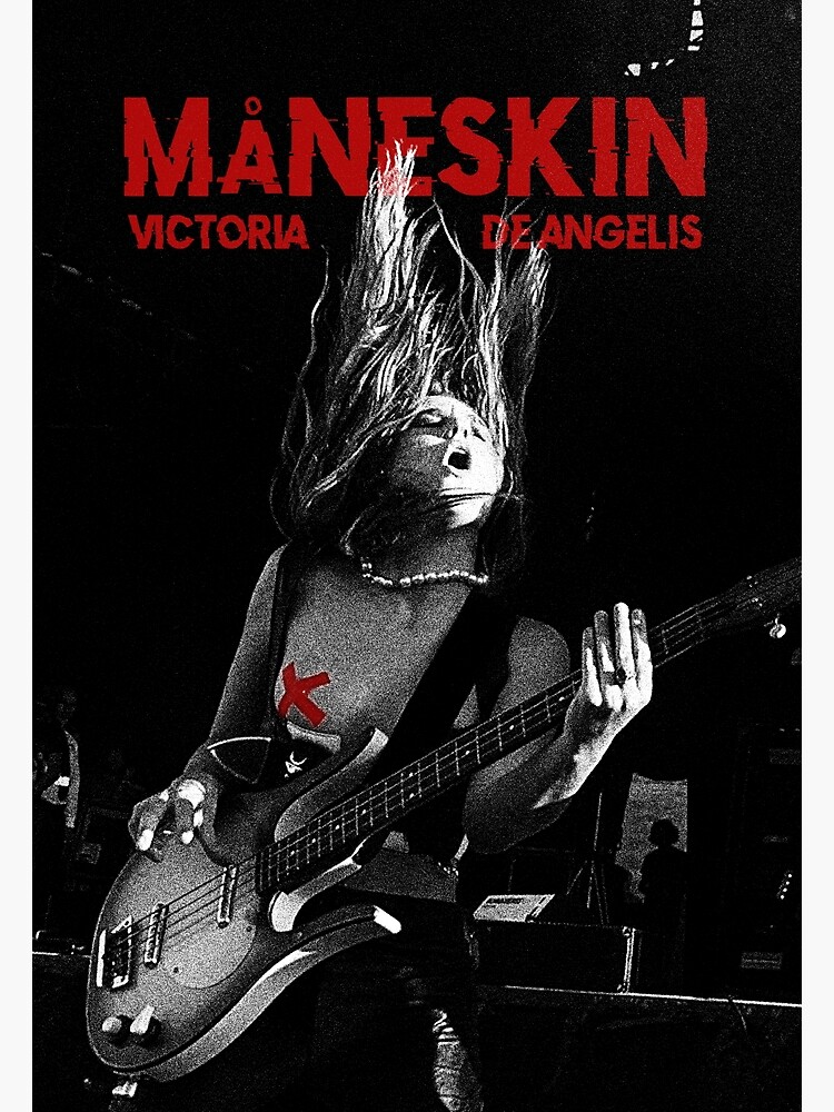 Victoria De Angelis Naked Maneskin Band Italy Maneskin Victoria Premium Matte Vertical Poster