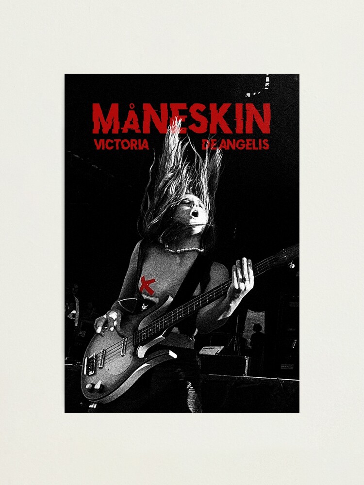 "Victoria De Angelis Naked Maneskin Band Italy Maneskin Victoria" Photographic Print for Sale by