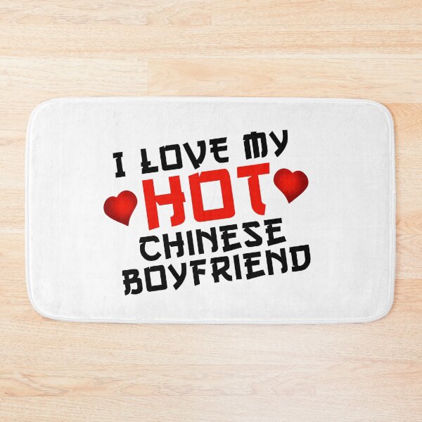 Item preview, I Love My Hot Chinese Boyfriend Bf Essential Tee Design Black designed and sold by knapst.