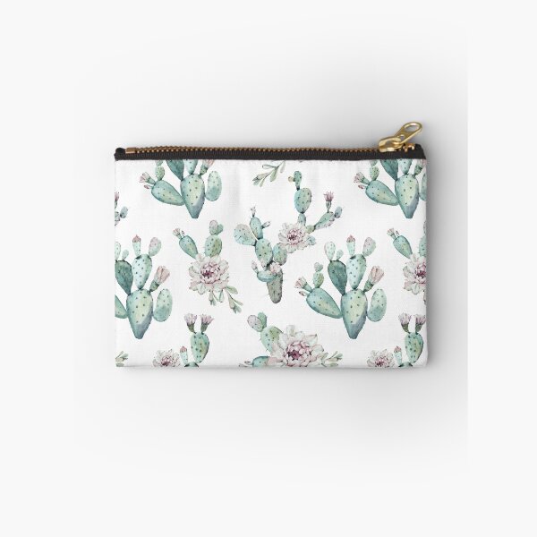 Item preview, Pretty Cactus Pink White and Mint Green Desert Cacti Home Decor Pattern designed and sold by DesertDecor.