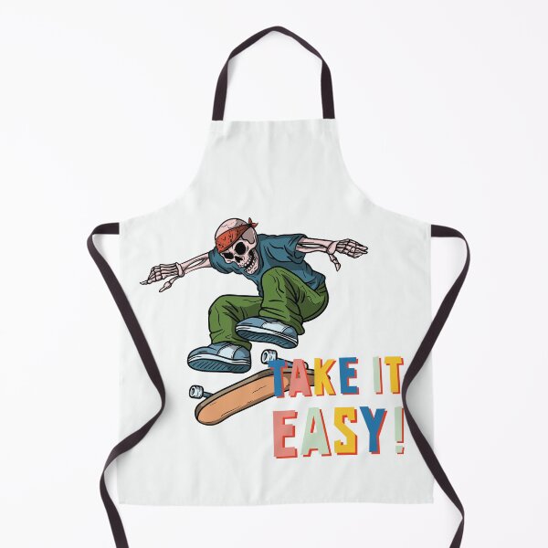 Item preview, Take It Easy - Skateboard Skeleton Motivational Quote designed and sold by ArtOfStars.