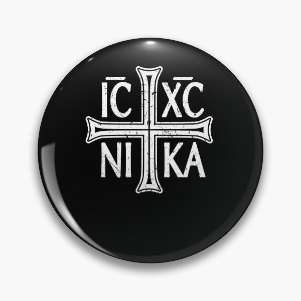 Item preview, Christogram Orthodox ICXC NIKA Cross Eastern Christian designed and sold by Sinful Charm.