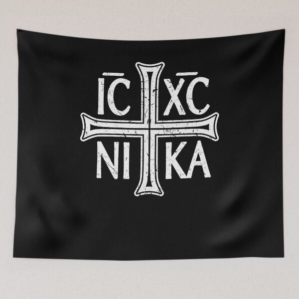 Item preview, Christogram Orthodox ICXC NIKA Cross Eastern Christian designed and sold by Sinful Charm.