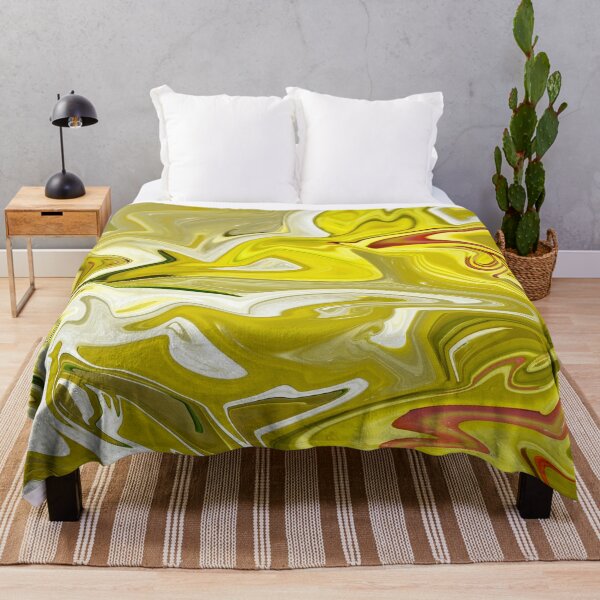 Item preview, Yellow abstract swirl pattern designed and sold by perlphoto.
