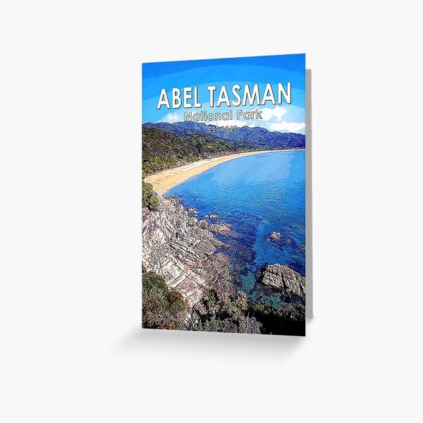 Item preview, Abel Tasman National Park New Zealand Vintage designed and sold by KrisSidDesigns.