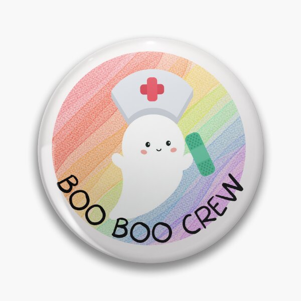 Item preview, Boo Boo Crew Nurse Ghost Halloween designed and sold by ZazzyPumpkin.