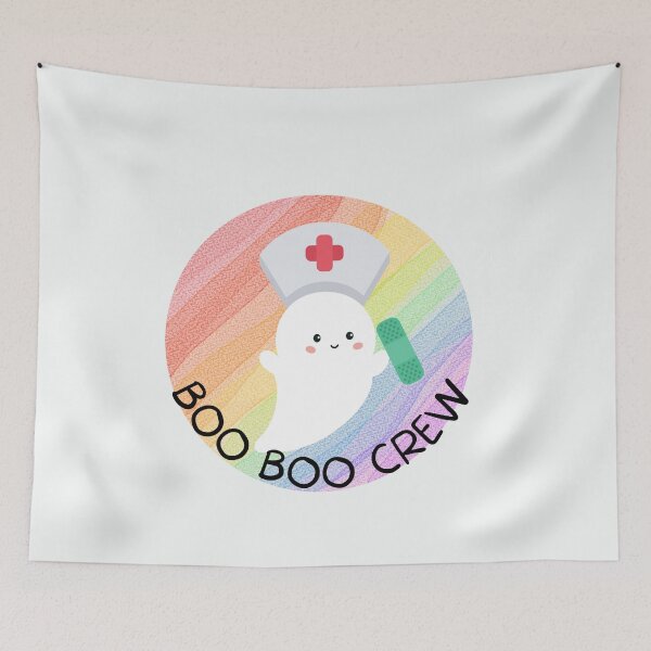 Item preview, Boo Boo Crew Nurse Ghost Halloween designed and sold by ZazzyPumpkin.