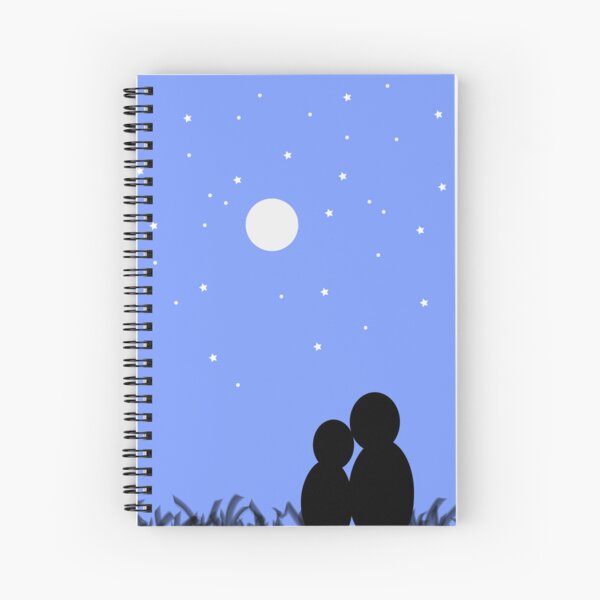 Item preview, Sitting Couple in a Moon-lit, Starry Night designed and sold by DesignerMinhaj.