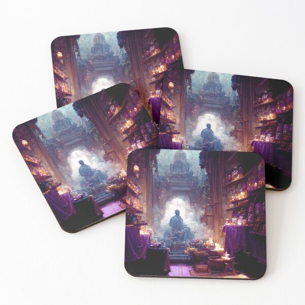 Item preview, Meditating Purple Monk designed and sold by TheHouseMaster.