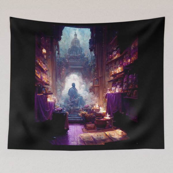 Item preview, Meditating Purple Monk designed and sold by TheHouseMaster.