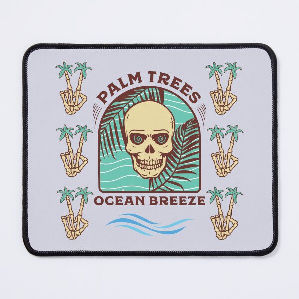 Item preview, Palm Trees Ocean Breeze - Skeleton Vintage Summer designed and sold by ArtOfStars.