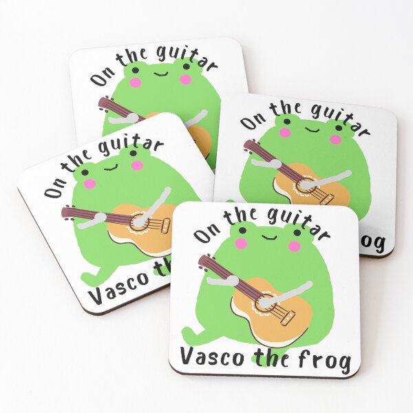 Item preview, On the guitar Vasco the frog designed and sold by Univers Gifts.