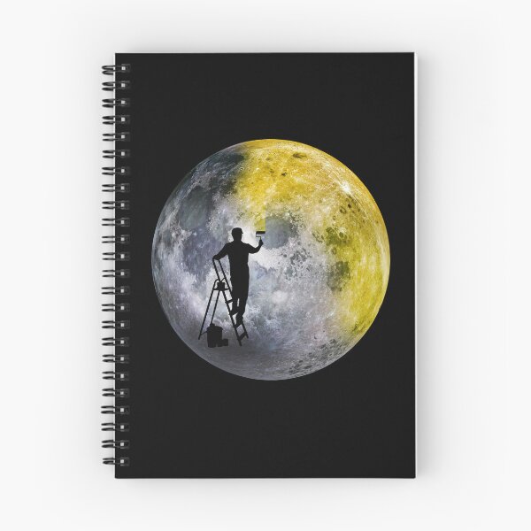 Item preview, planet colour. Moon painting from earth designed and sold by ApurwaArtShop.