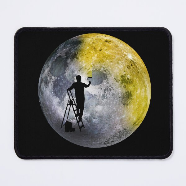 Item preview, planet colour. Moon painting from earth designed and sold by ApurwaArtShop.