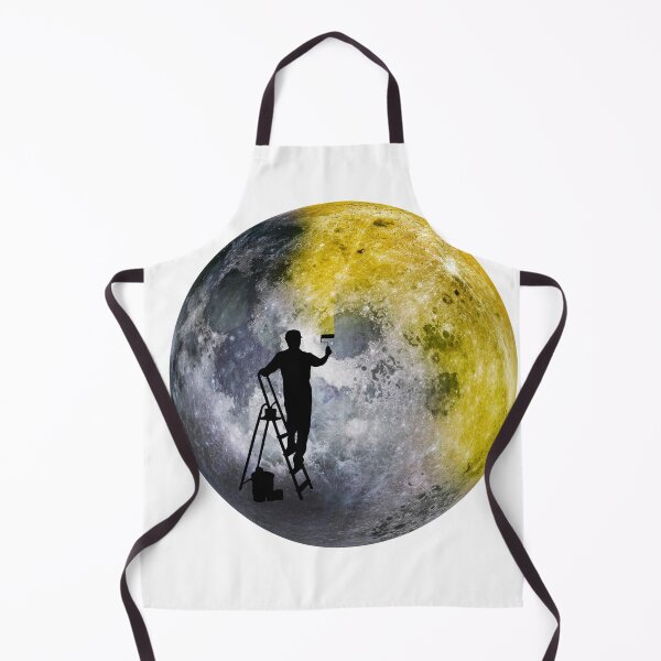 Item preview, planet colour. Moon painting from earth designed and sold by ApurwaArtShop.