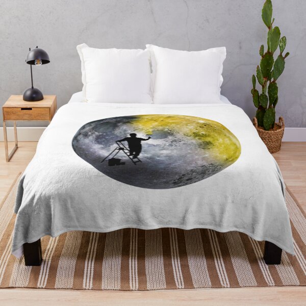 Item preview, planet colour. Moon painting from earth designed and sold by ApurwaArtShop.