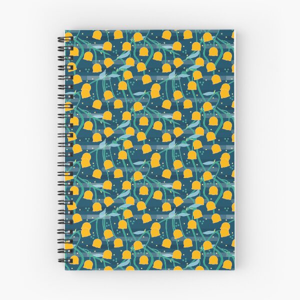 Item preview, Yellow Lily of the Valley in Dark Blue Night Pattern designed and sold by Moyanana.