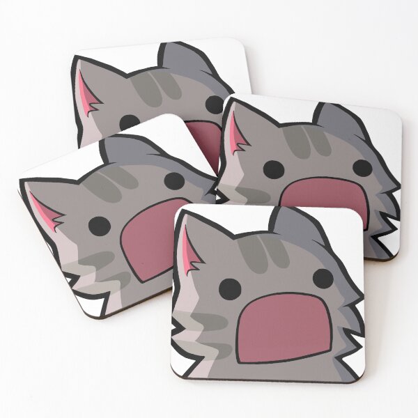 Item preview, surprised kawaii cat designed and sold by Enayden.