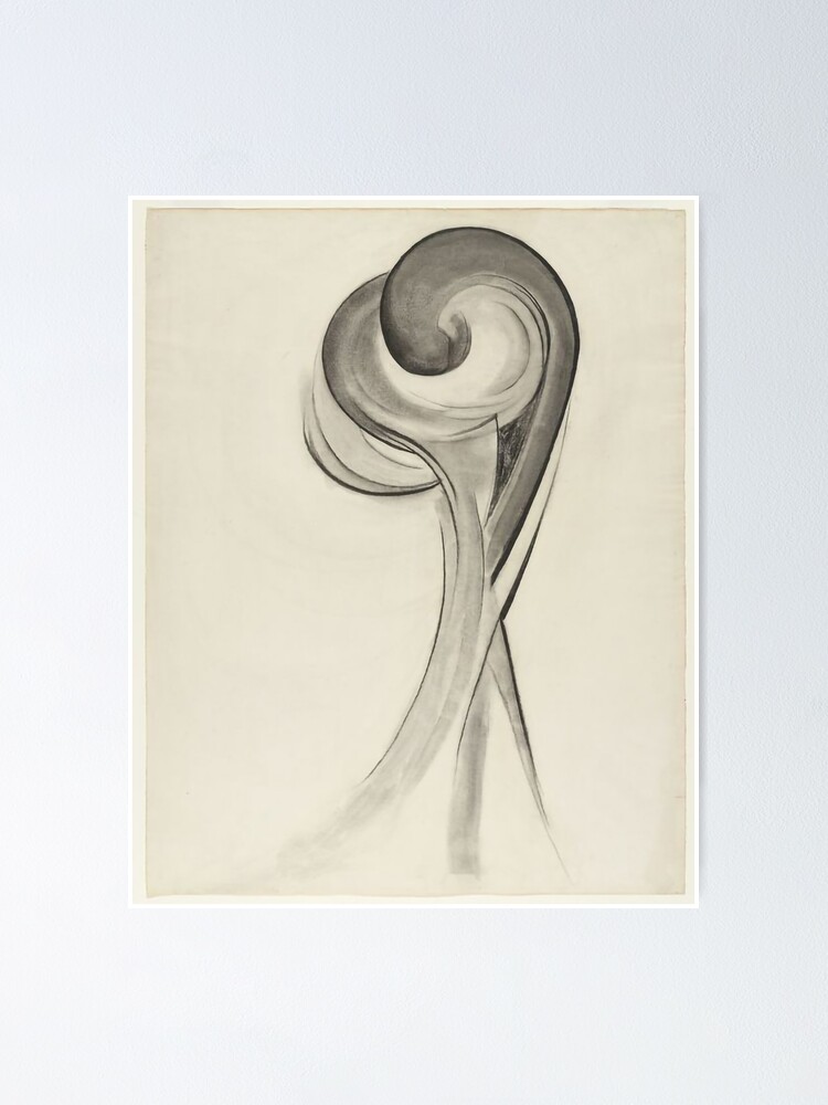 Poster for Sale avec l'œuvre « Georgia O'Keeffe Dessin XII No. 12