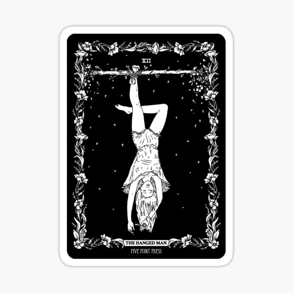 The Hanged Man Tarot Card Sticker