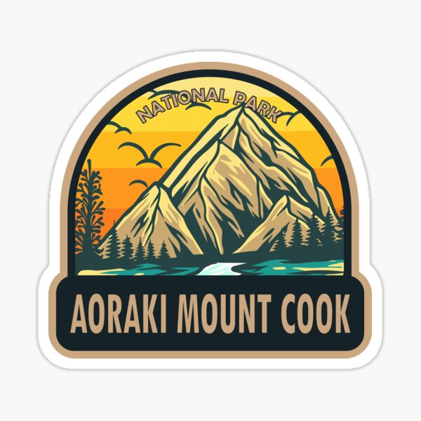 Aoraki Mount Cook National Park New Zealand Sticker