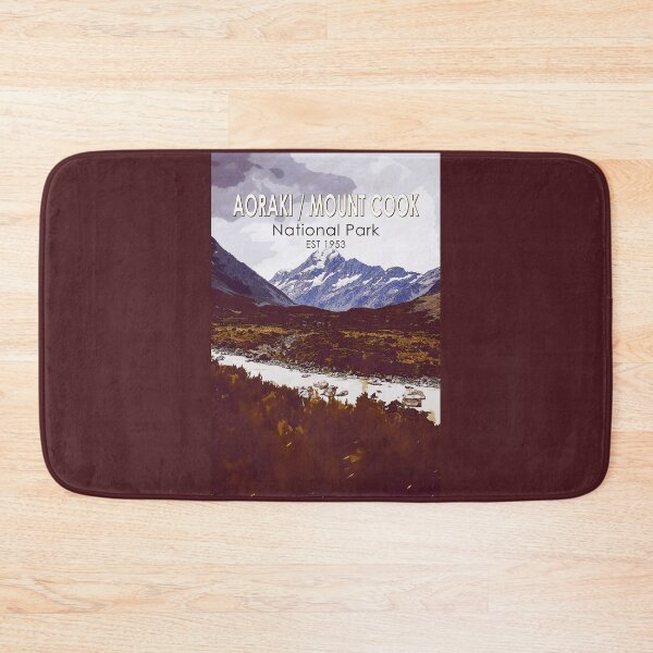 Artikelvorschau, Aoraki Mount Cook Nationalpark Neuseeland Vintage entworfen und verkauft von KrisSidDesigns.