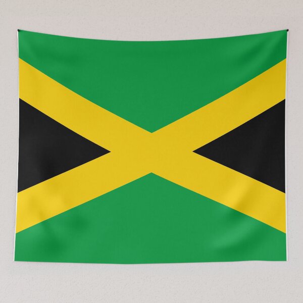 Aperçu de l'œuvre Drapeau jamaïcain Jamaïque Caraïbes créée et vendue par PY Tees.
