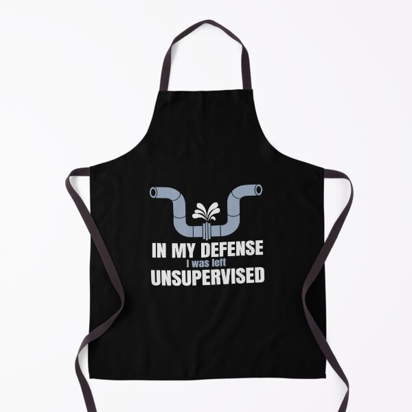 Item preview, In My Defense I Was Left Unsupervised - Funny Plumber designed and sold by Cedroad Shirts.